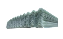 Transparente Glasfiber blanke 2mm plater 150 cm bredde x 350cm